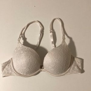 White lace 36A bra